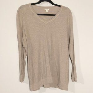 Sonoma Beige 3/4 Sleeve Lightweight Sweater - XL